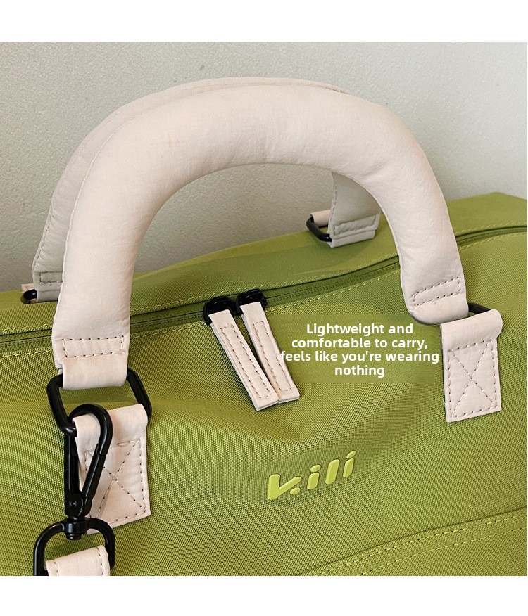 Unisex Canvas Travel Duffel Bag Large Capacity Dry Wet Separation Gym Handbag