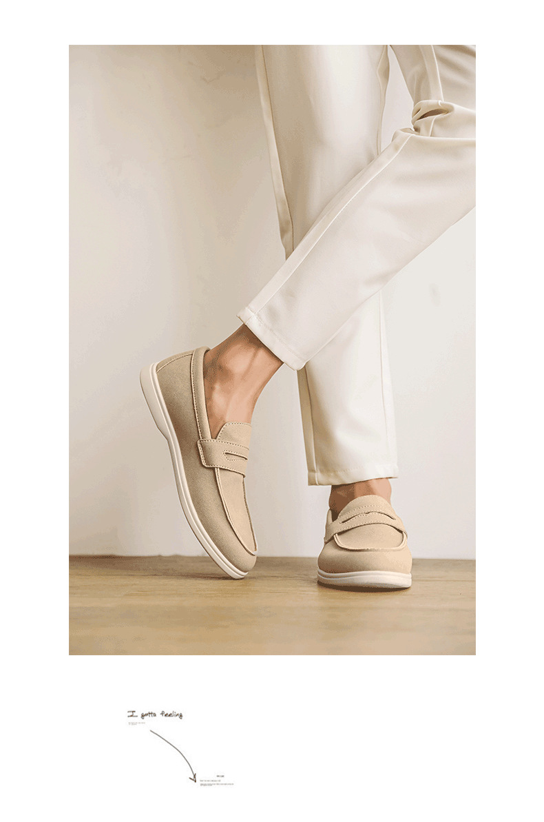 Men's Lightweight Suede Slip-On Casual Loafers