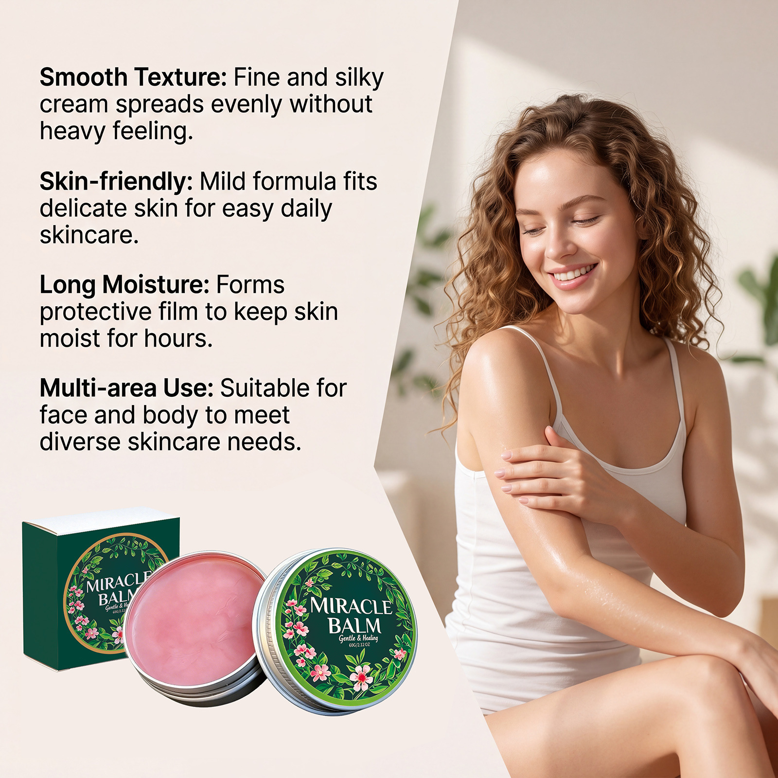 Moisturizing Cream for Hydration and Hygrogenation
