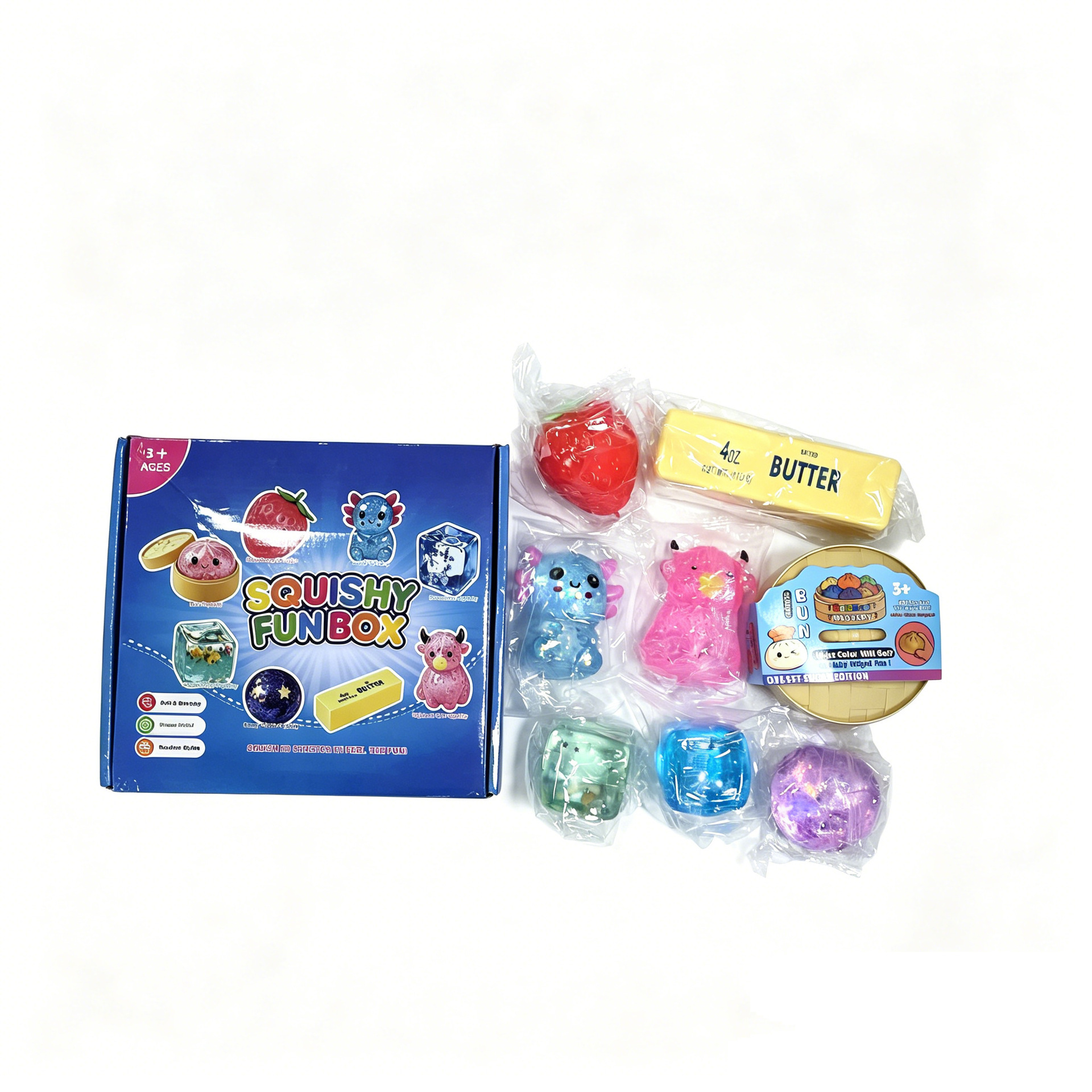 Mystery soft box series pinch music decompression toy blind box