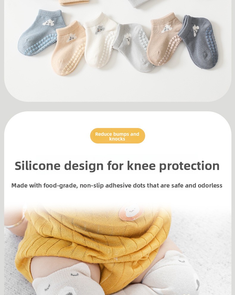 Baby Knee Pad Socks Set