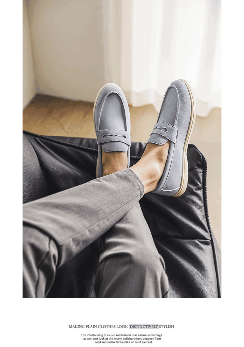 Men's Lightweight Suede Slip-On Casual Loafers