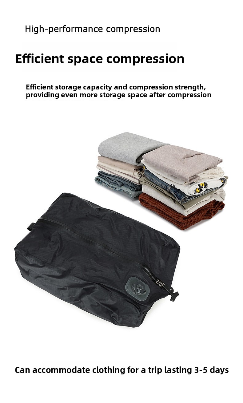 Automatic suction vacuum compression bag travel storage backpack waterproof