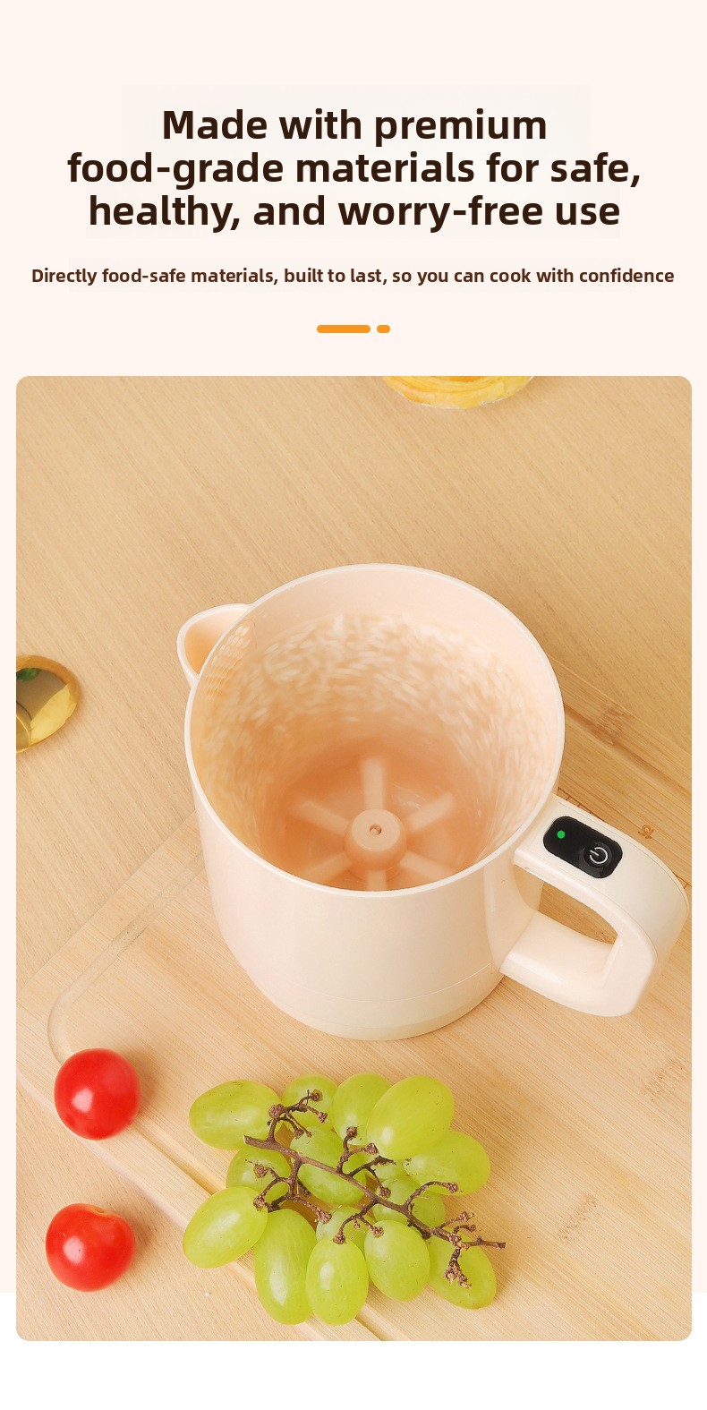 Small Multifunctional Rechargeable Egg Beater Mixer and Rice Washer