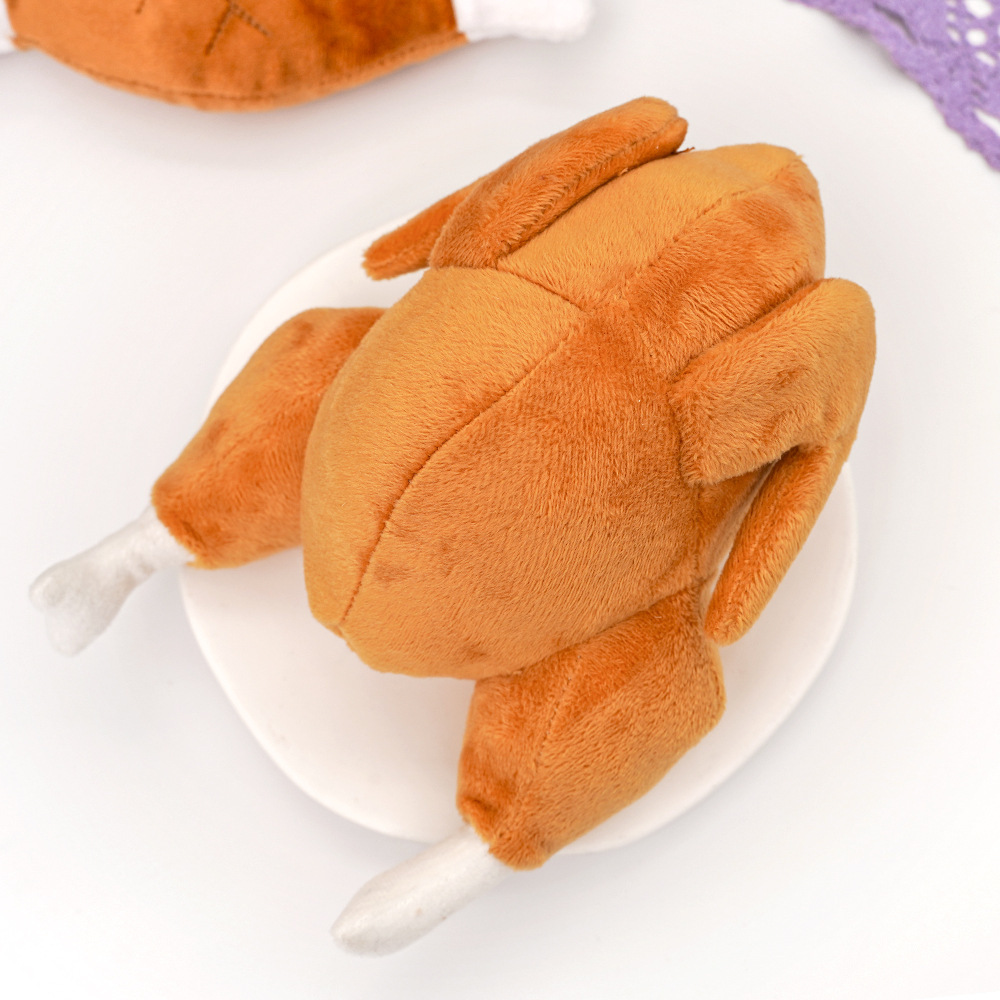 Plush Squeaky Turkey Pet Toy – 14 × 20 cm — QIUOLA | qiuola.com
