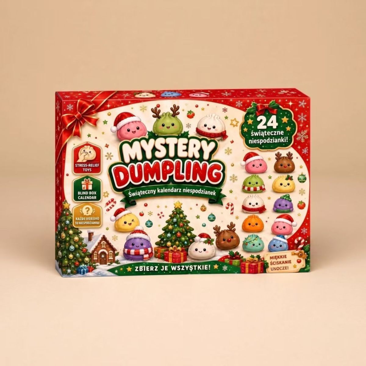 Christmas surprise bun countdown calendar blind box