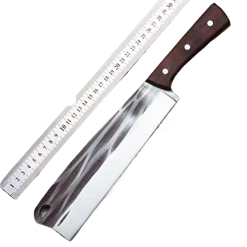 Forged Heavy-Duty Bone Chopper Knife with Carbon Steel Blade