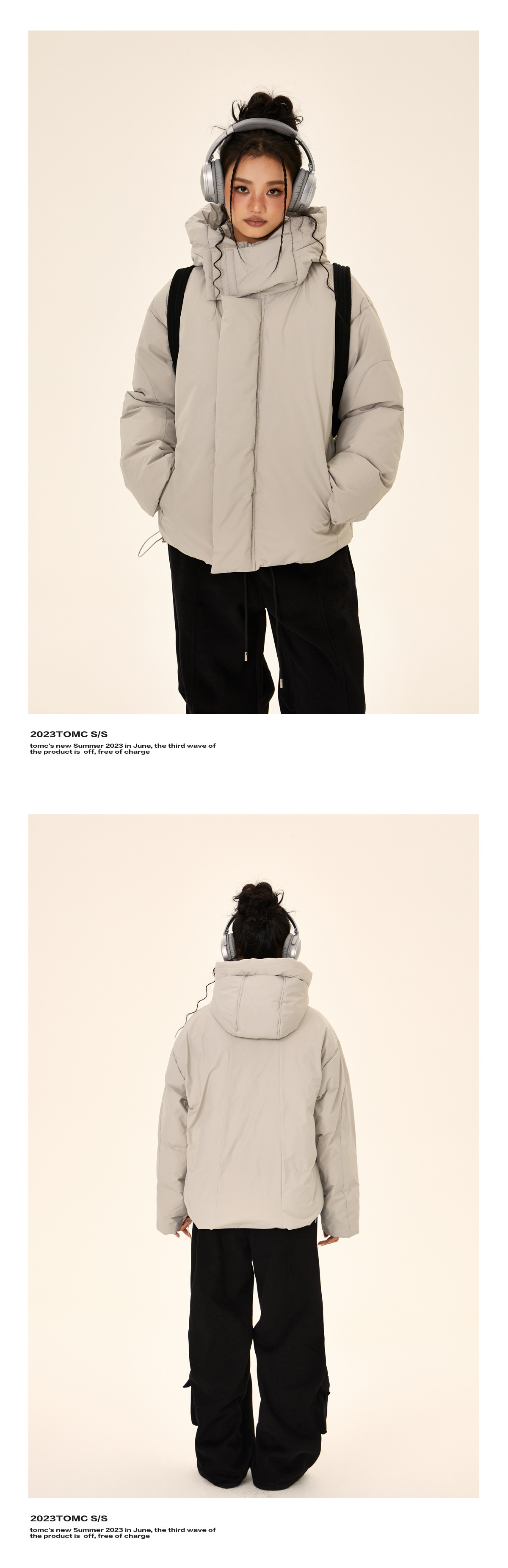 Men's High Collar Cotton-Padded Thickened Jacket