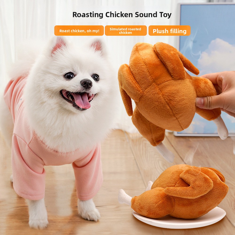 Plush Squeaky Turkey Pet Toy – 14 × 20 cm — QIUOLA | qiuola.com