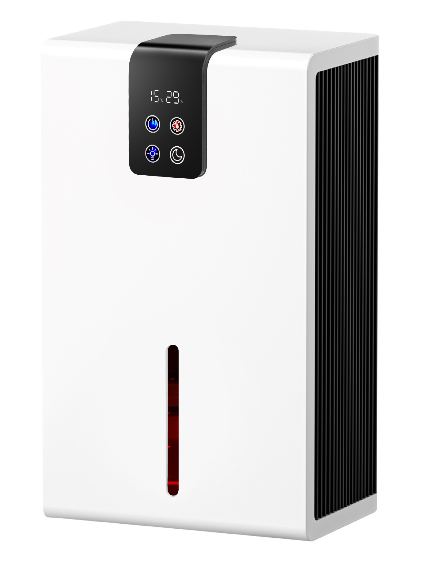 Compact Semiconductor Dehumidifier with Remote Control and Large Tank