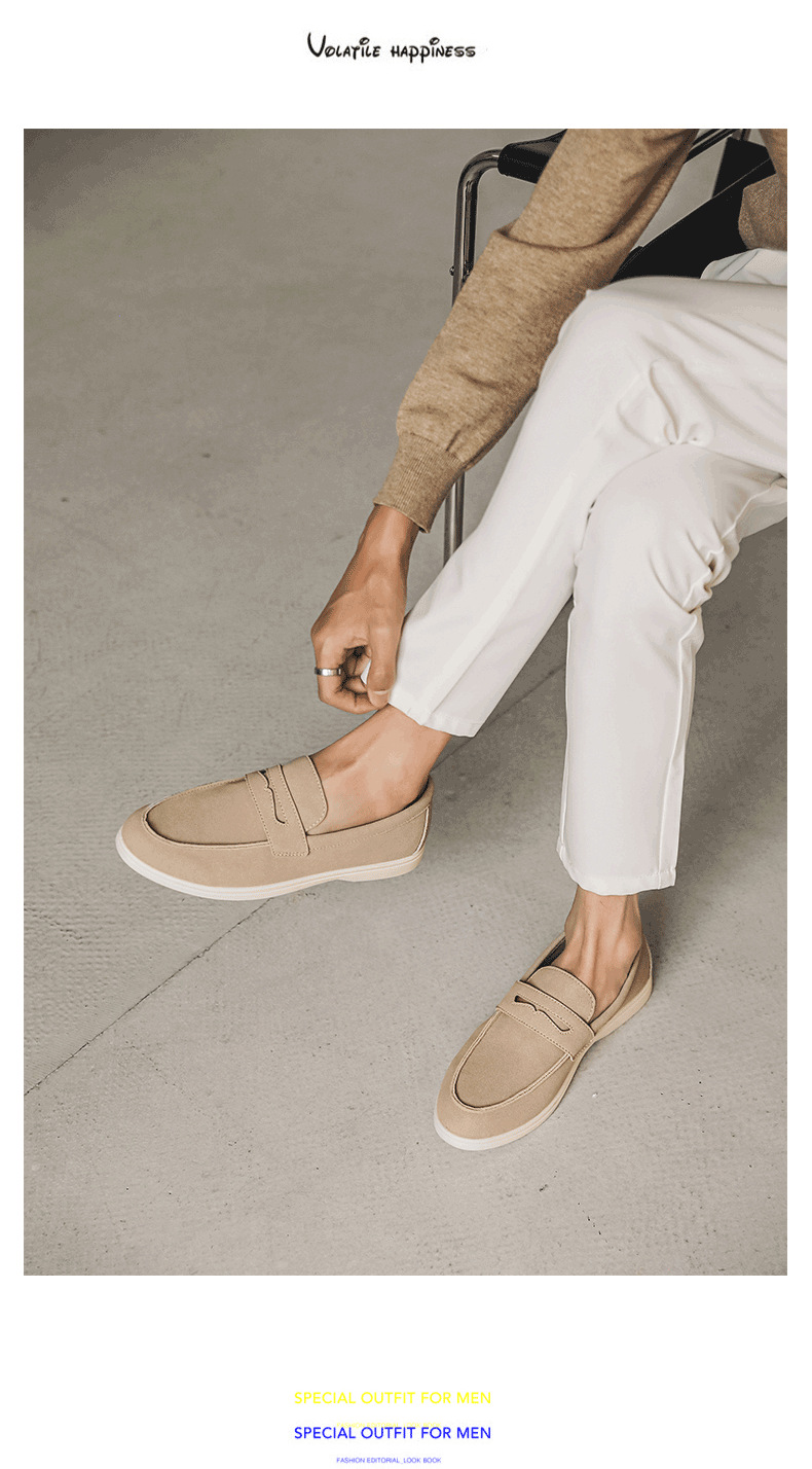 Men's Lightweight Suede Slip-On Casual Loafers