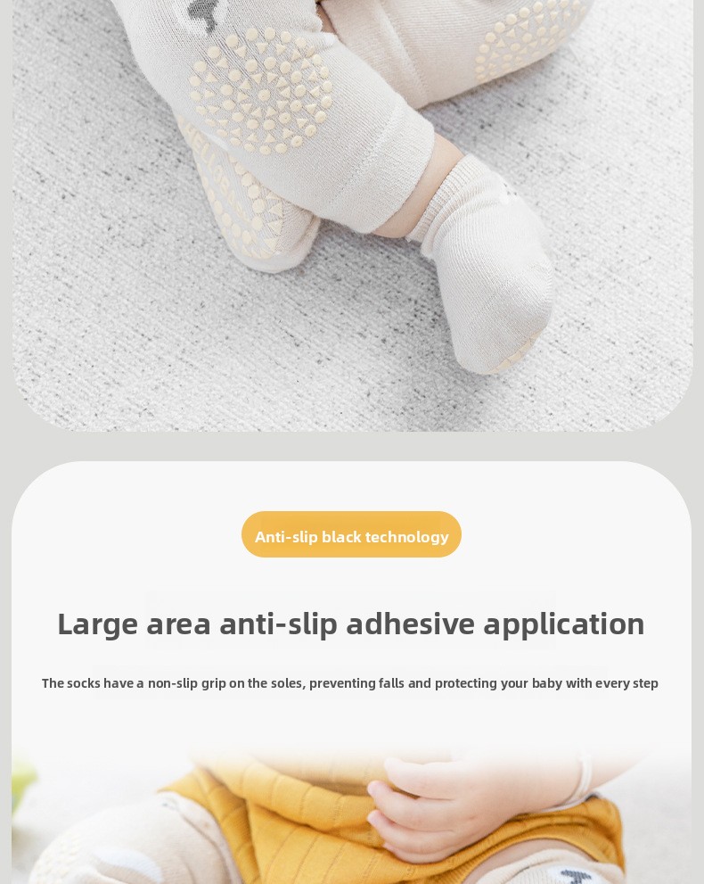 Baby Knee Pad Socks Set