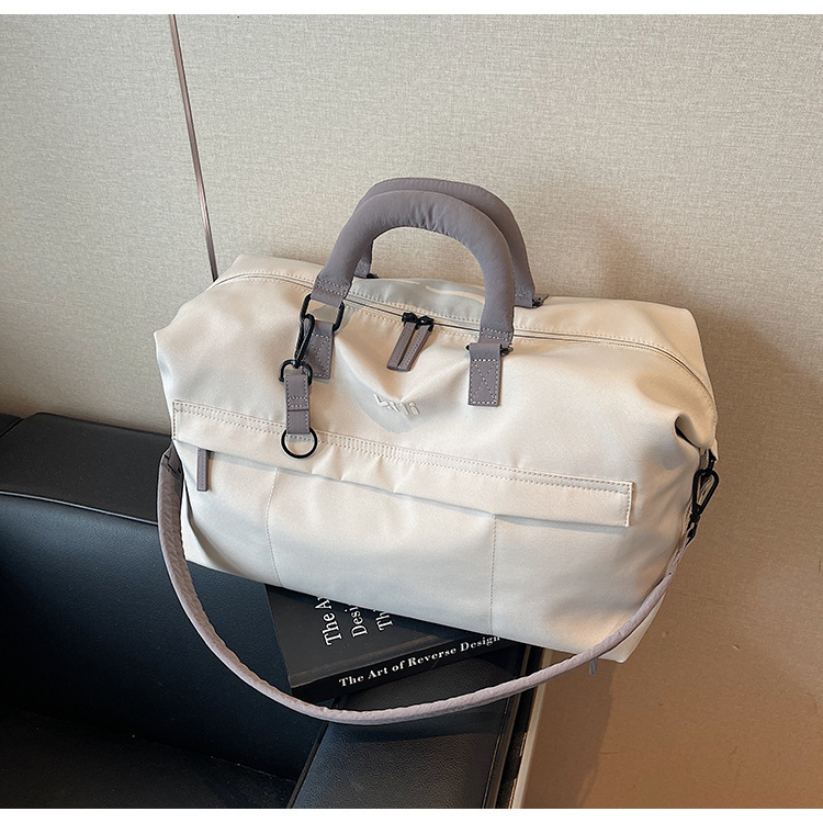 Unisex Canvas Travel Duffel Bag Large Capacity Dry Wet Separation Gym Handbag