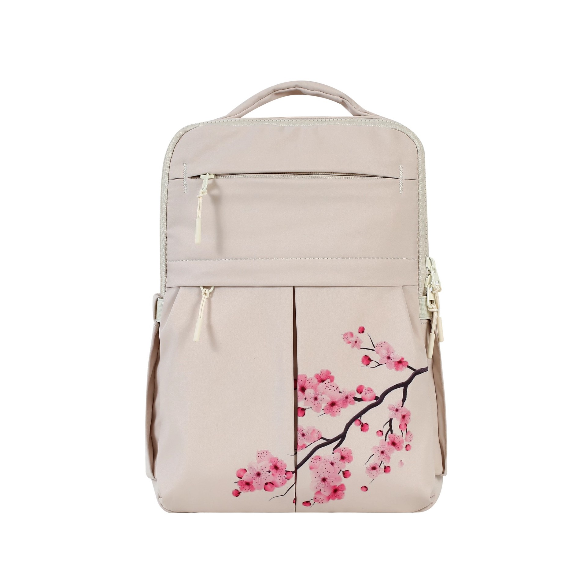 Lightweight Multi-Compartment Nylon Travel Backpack with Shockproof Laptop Sleeve