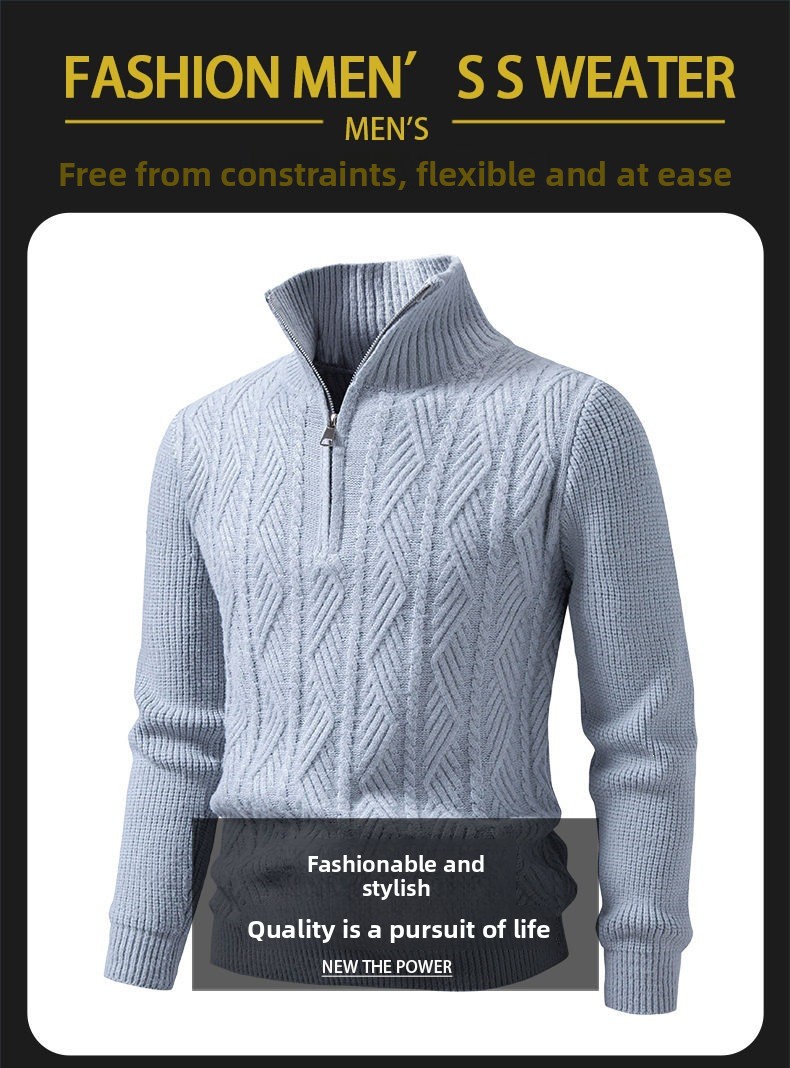Men's short-sleeved knitted cardigan