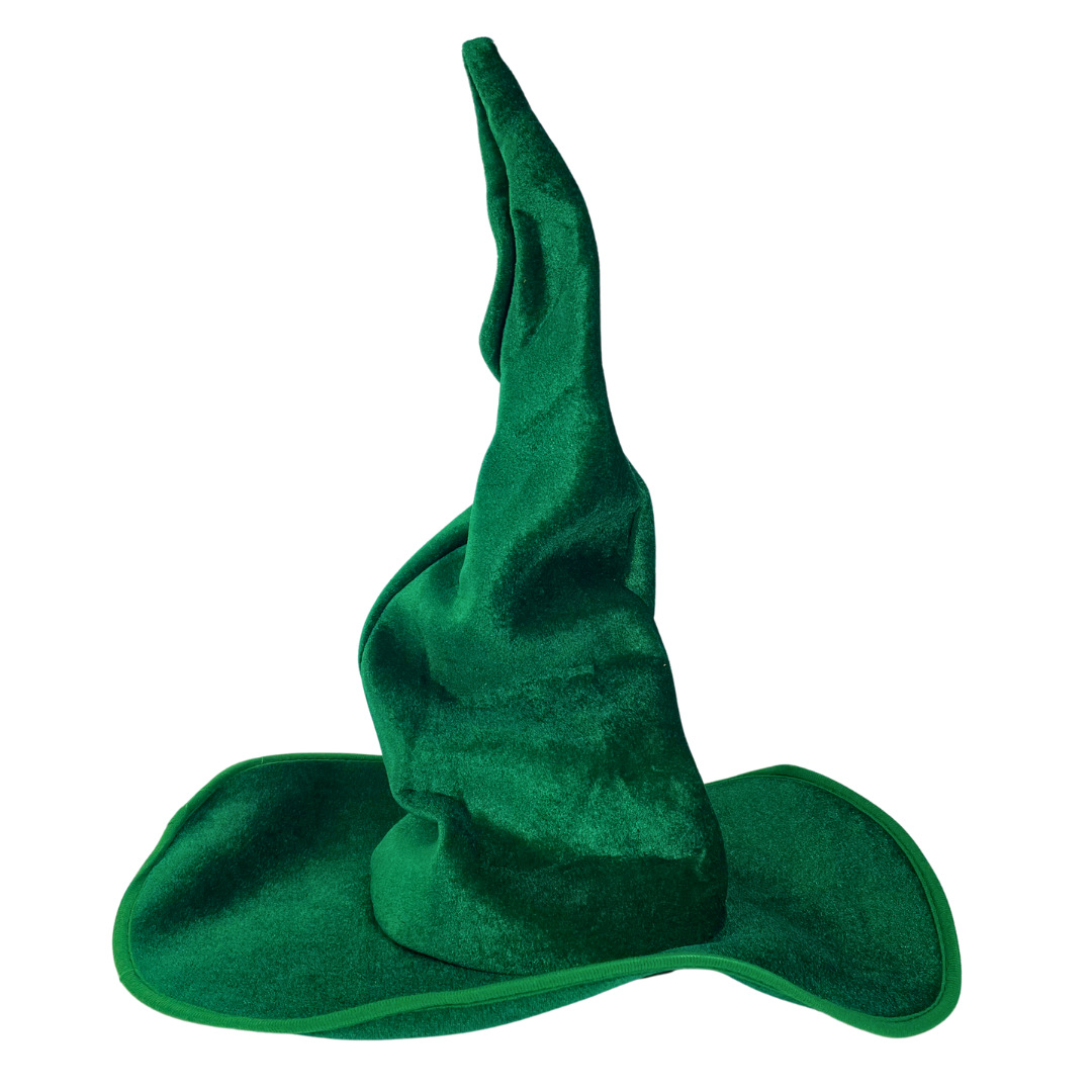Velvet Witch Hat with Decorations for Halloween Party Costume Accessory