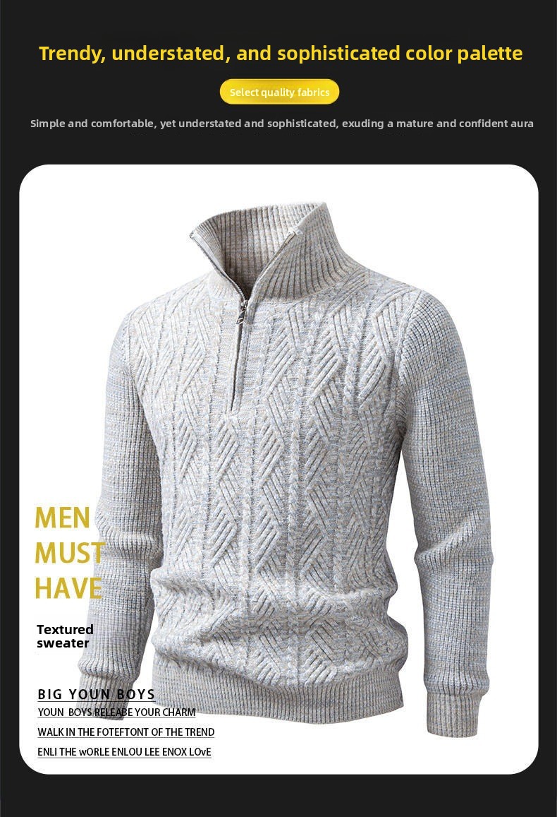 Men's short-sleeved knitted cardigan