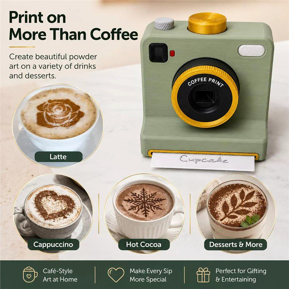 Retro coffee printing machine