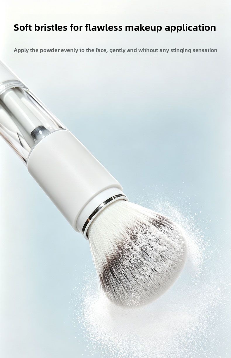 Portable soft makeup brush set