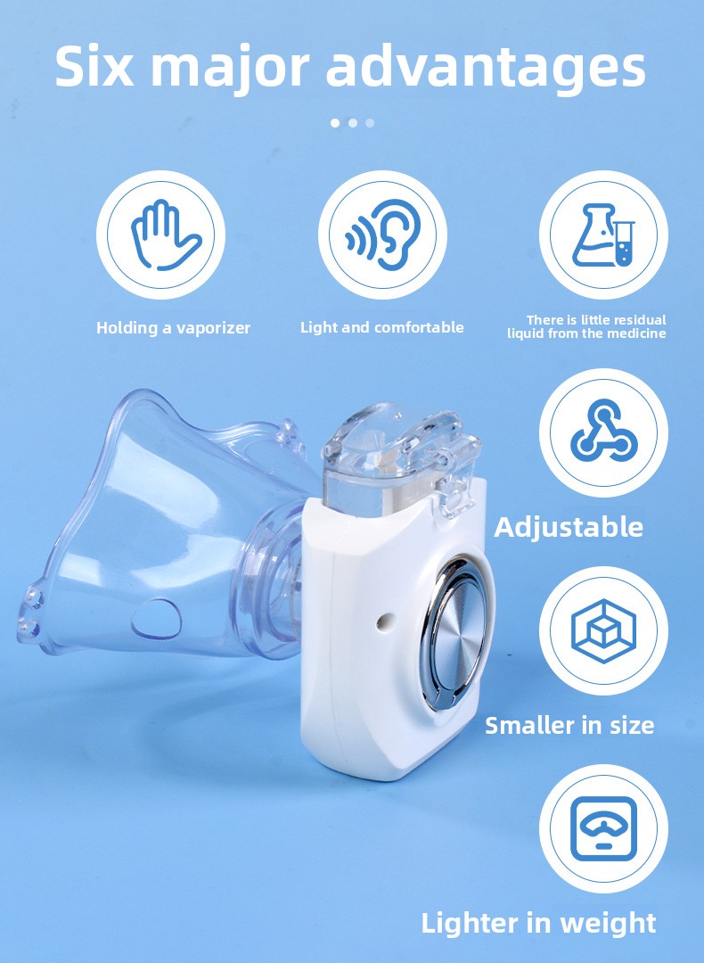 Portable Mini Rechargeable Atomizer with Micro-Grid Technology for Face and Eye Hydration