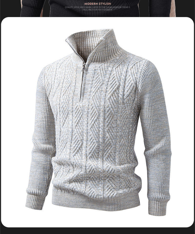 Men's short-sleeved knitted cardigan