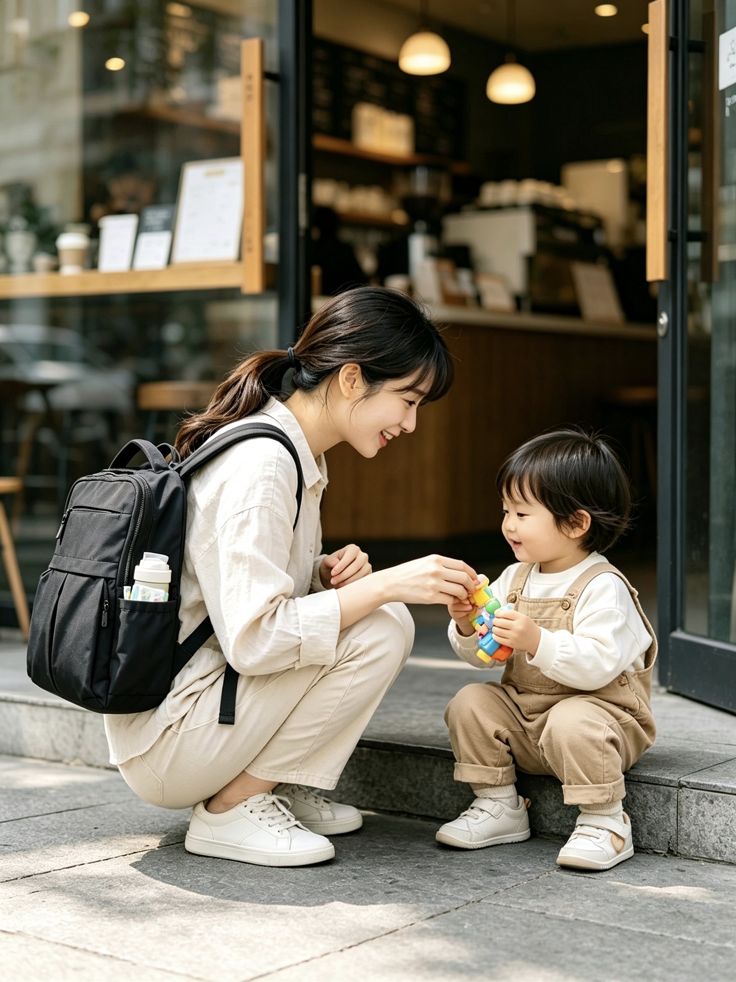 Lightweight Multi-Compartment Nylon Travel Backpack with Shockproof Laptop Sleeve