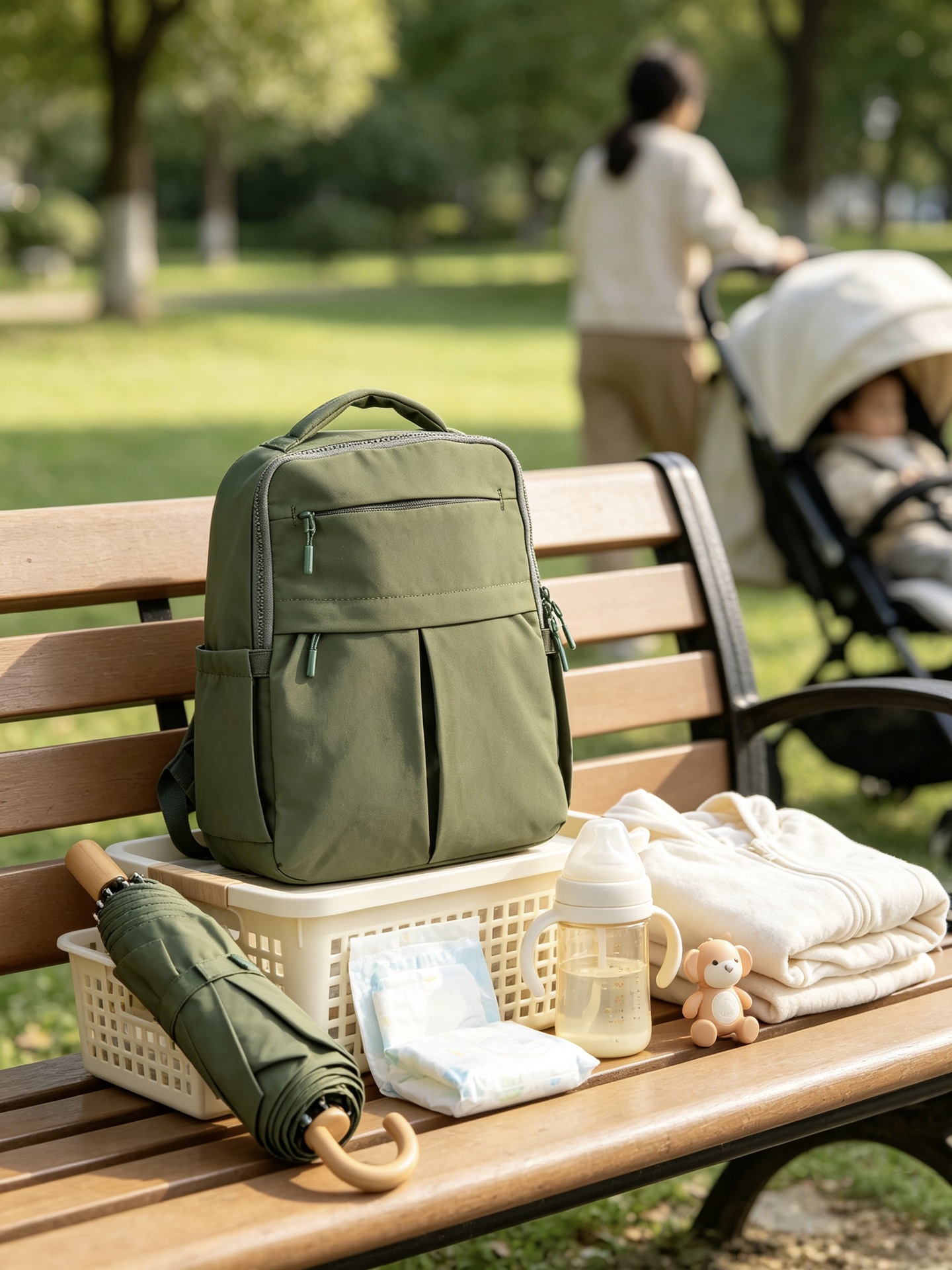 Lightweight Multi-Compartment Nylon Travel Backpack with Shockproof Laptop Sleeve