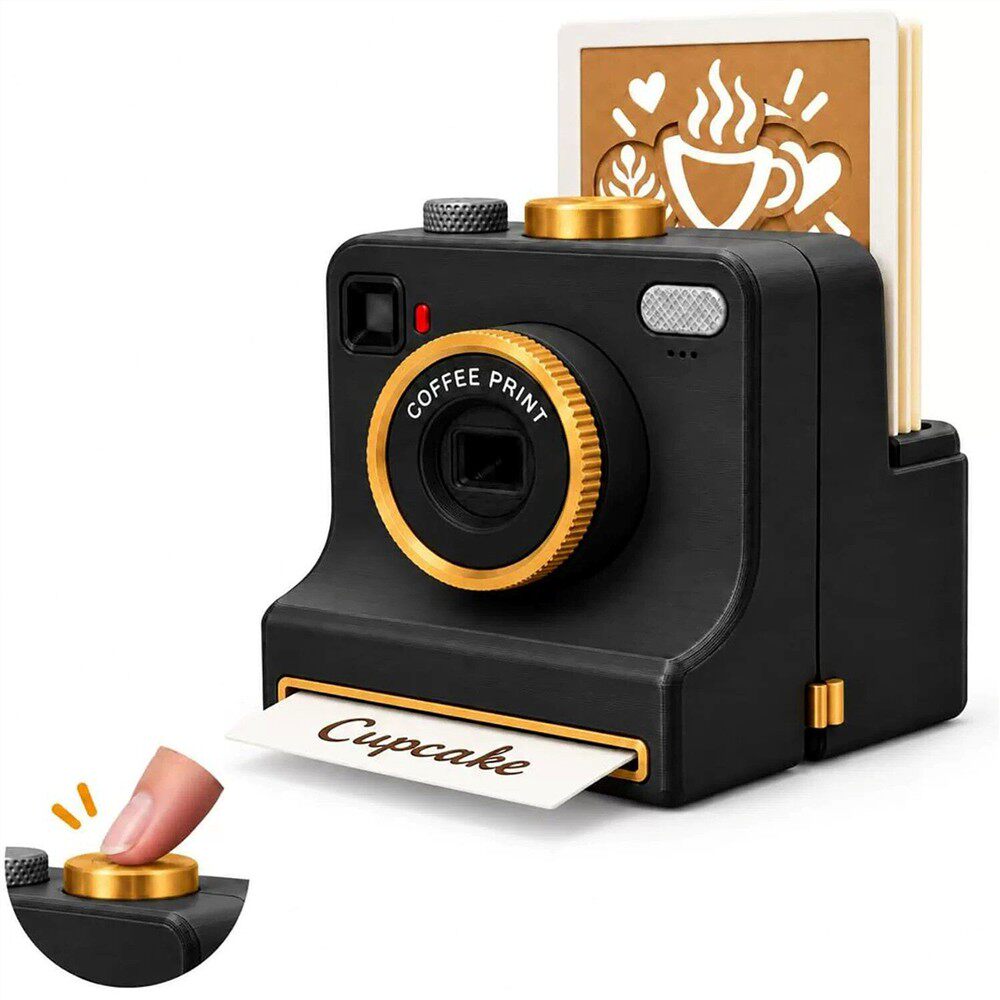 Retro coffee printing machine