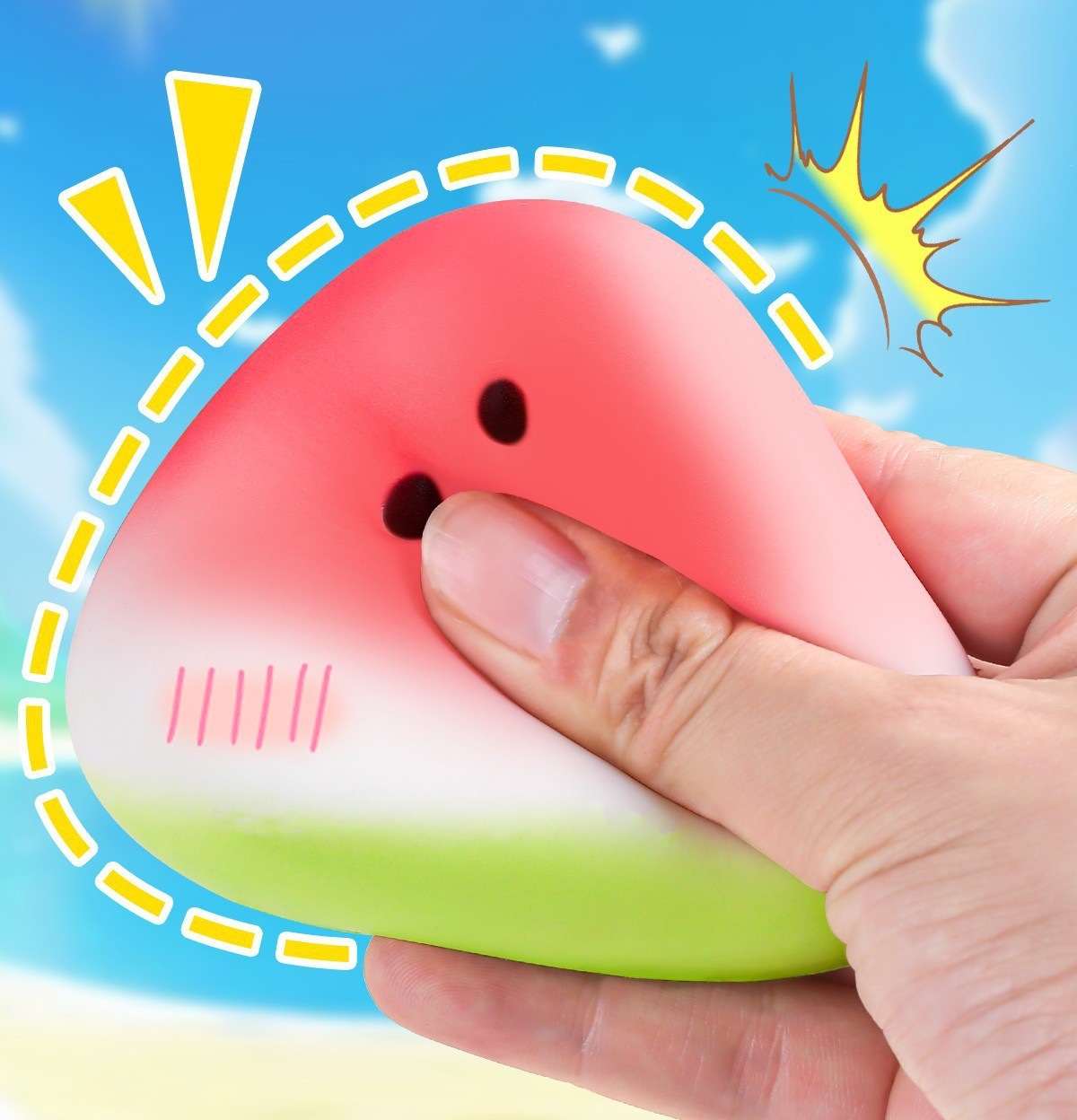 Ice-Skin Watermelon Slow-Rebound Squishy Toy — QIUOLA | qiuola.com