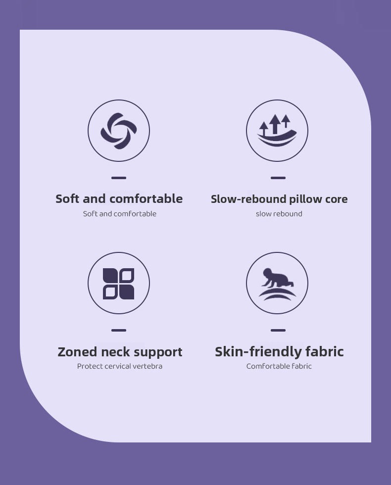 Neck pillow memory foam pillowcase butterfly removable pillowcase