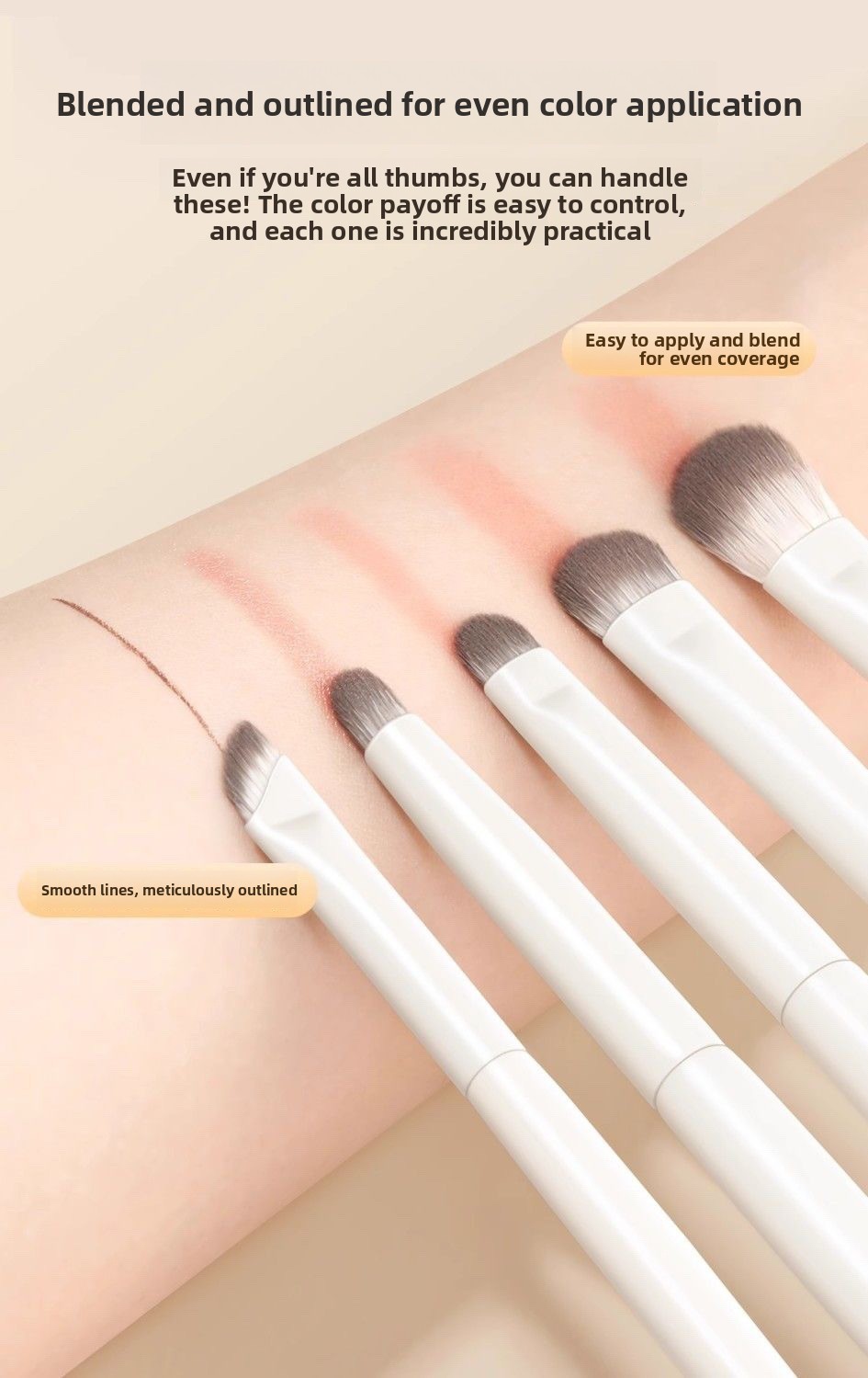 YunCi Synthetic Eye Makeup Brushes & Set Options — QIUOLA | qiuola.com