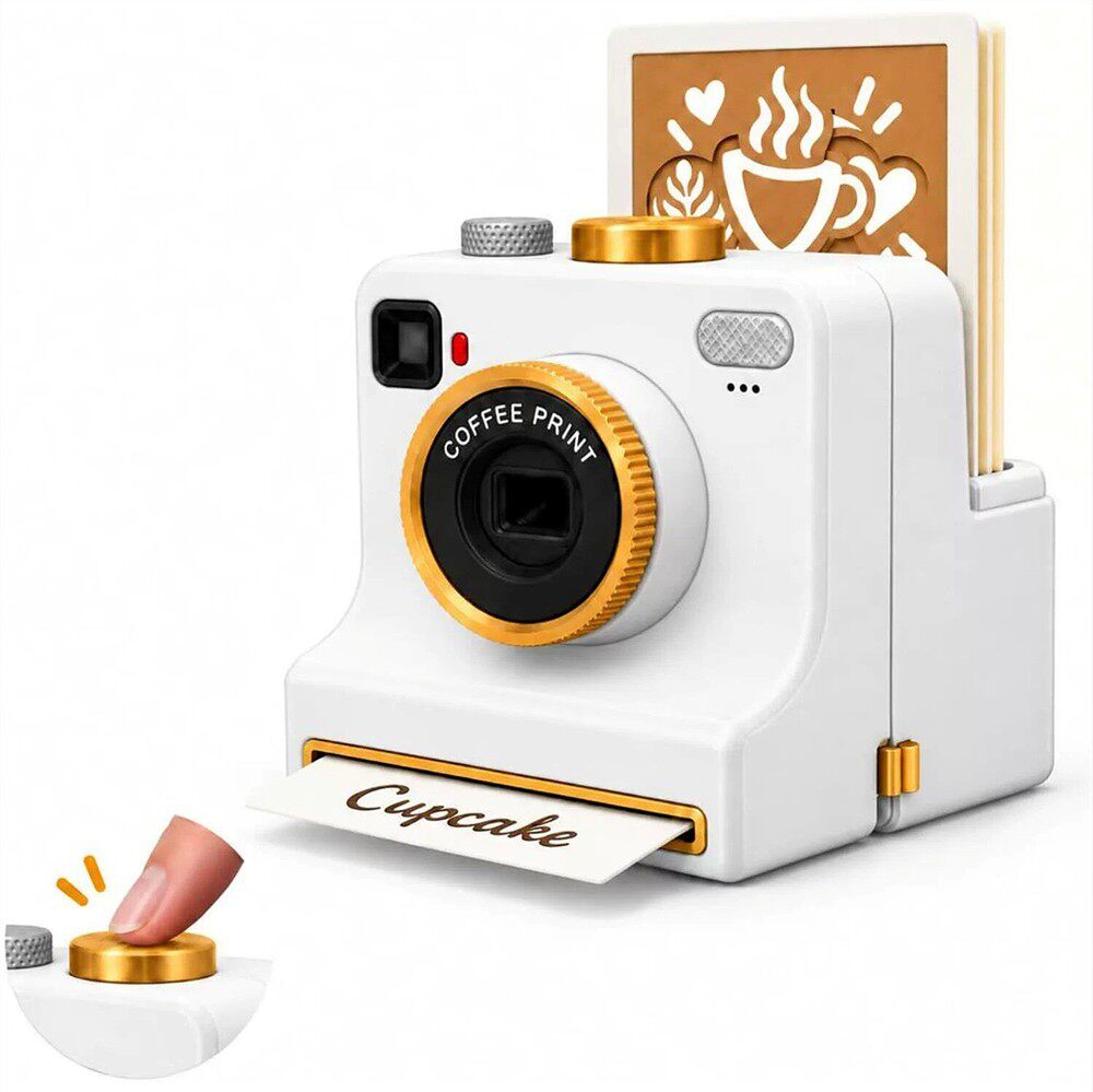 Retro coffee printing machine