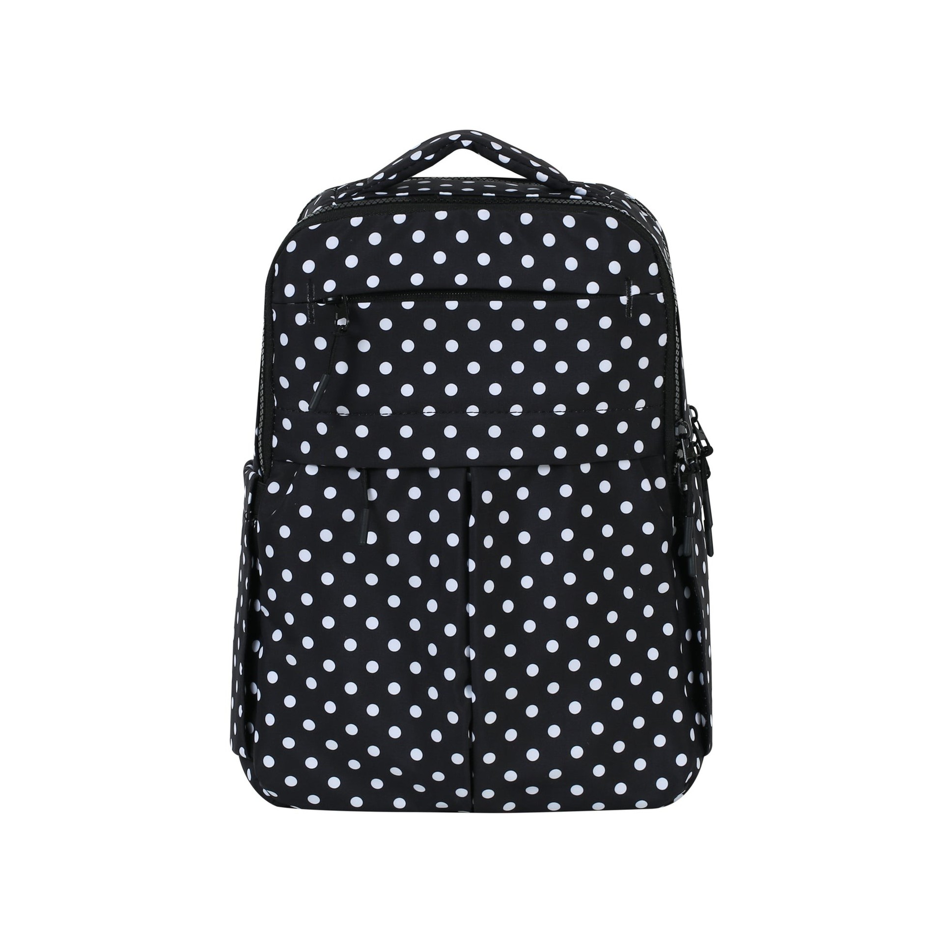 Lightweight Multi-Compartment Nylon Travel Backpack with Shockproof Laptop Sleeve