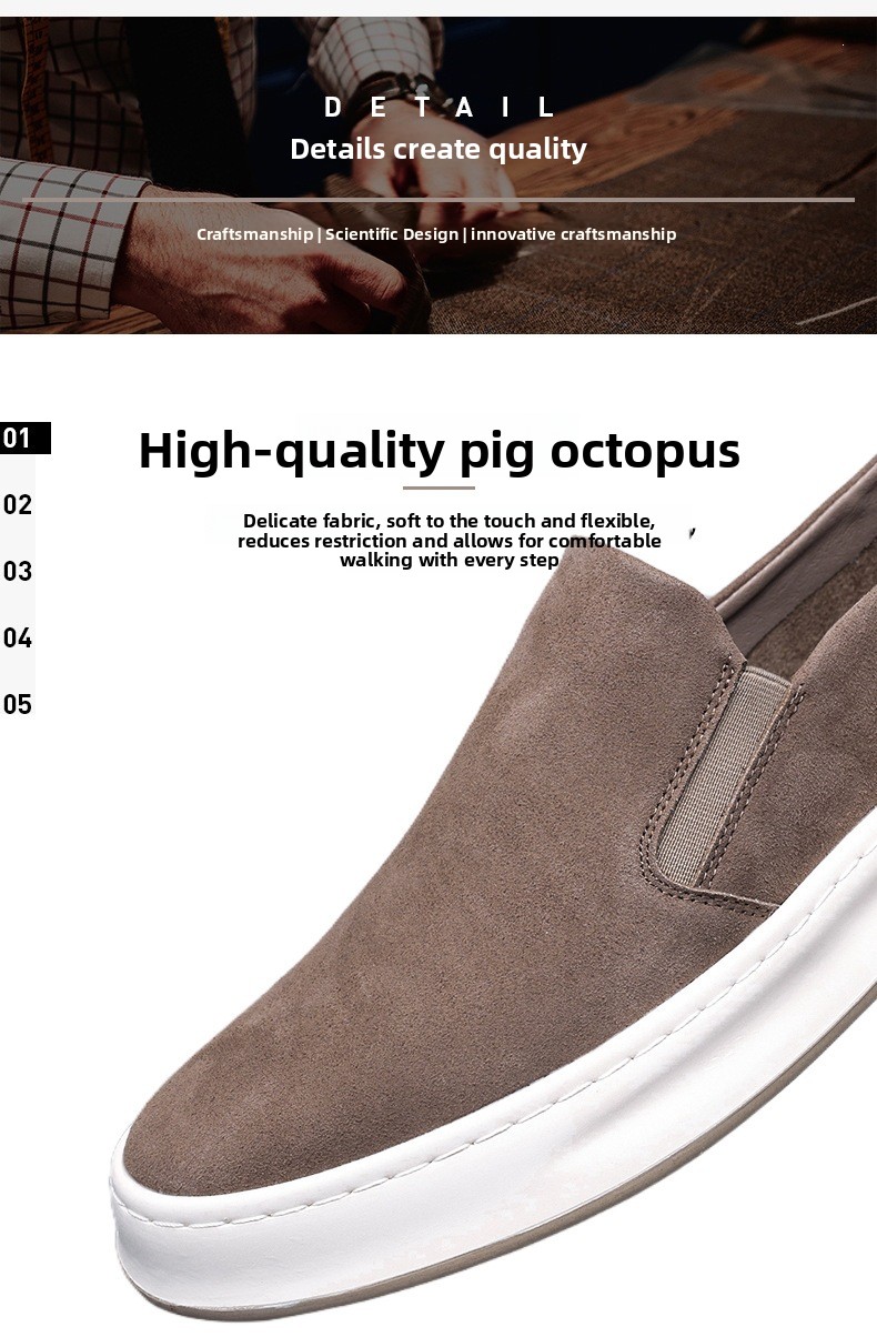 Men Casual Breathable Slip-On Loafers Solid Color Flat Sneakers