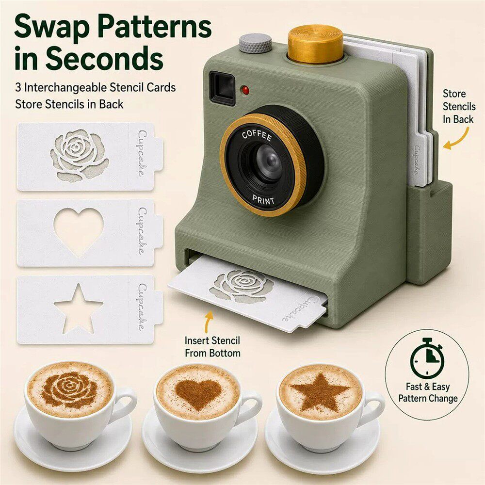 Retro coffee printing machine