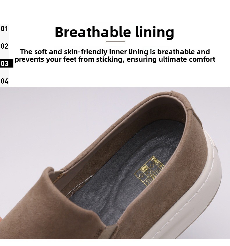Men Casual Breathable Slip-On Loafers Solid Color Flat Sneakers