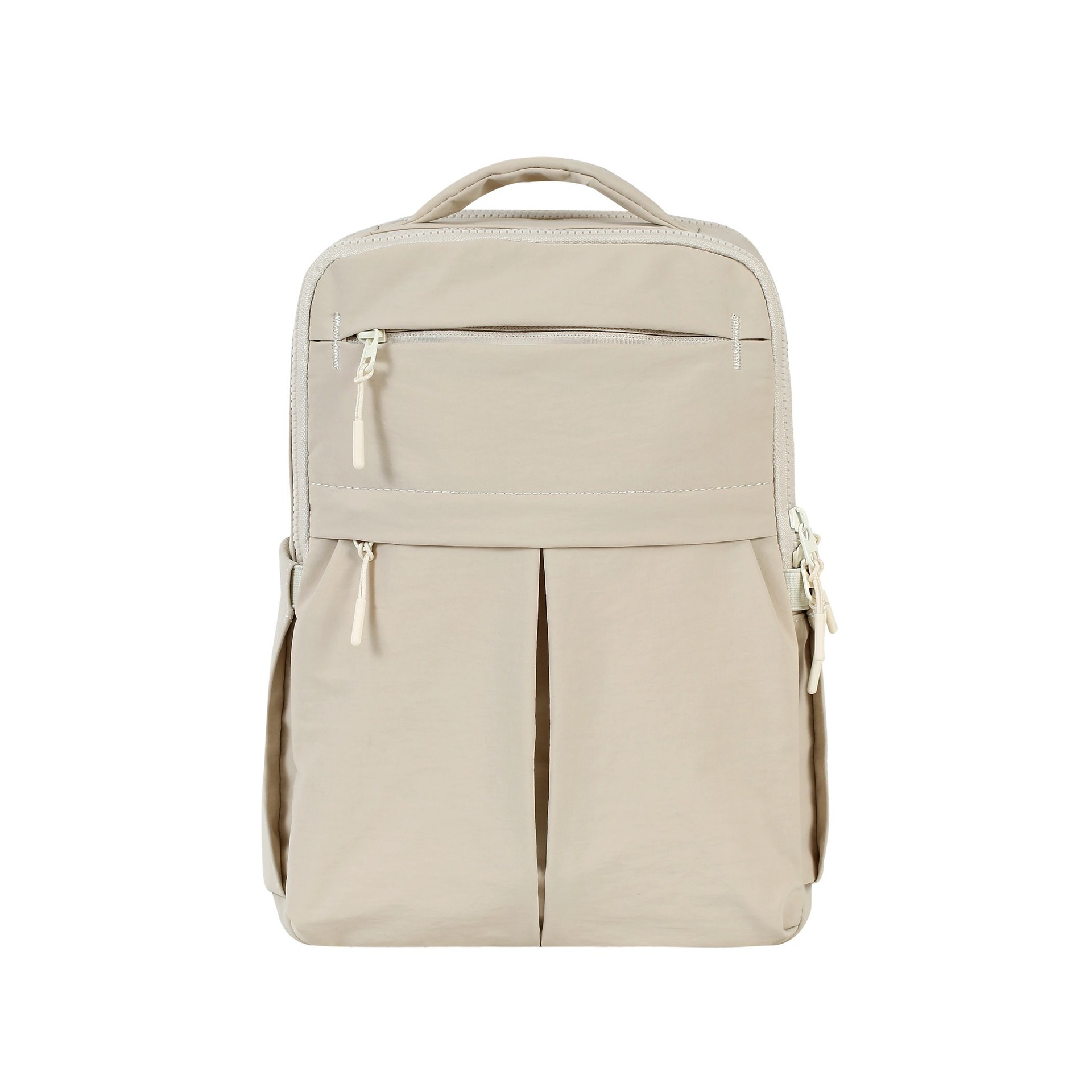 Lightweight Multi-Compartment Nylon Travel Backpack with Shockproof Laptop Sleeve