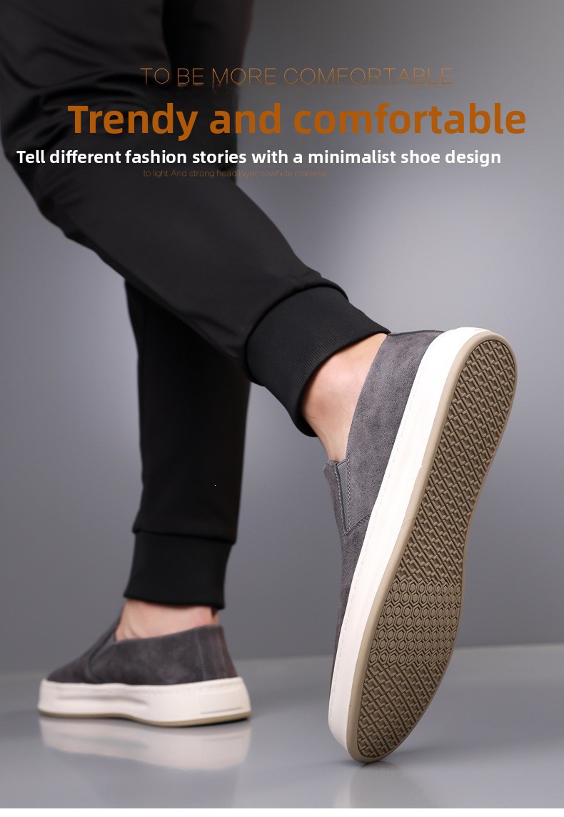 Men Casual Breathable Slip-On Loafers Solid Color Flat Sneakers