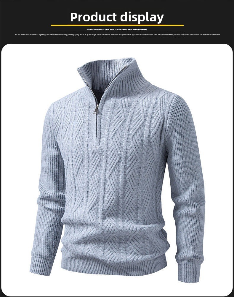 Men's short-sleeved knitted cardigan