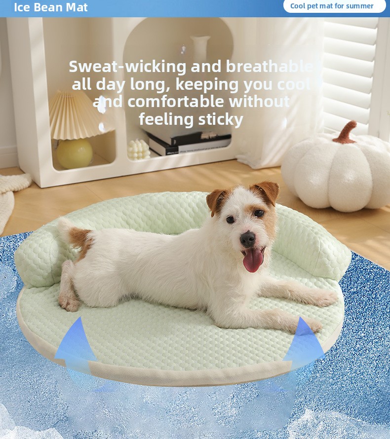 Round Cooling Ice Bean Pet Mat