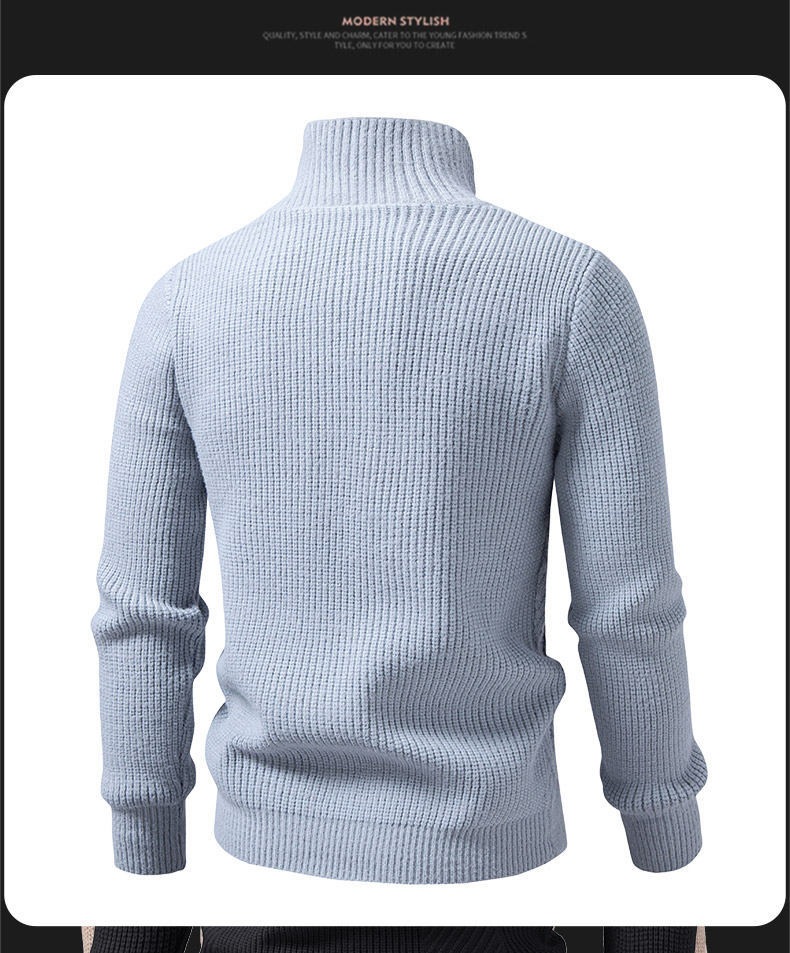 Men's short-sleeved knitted cardigan