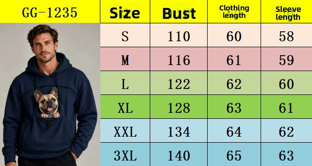 Couple Lamb Cashmere Pet Pocket Hooded Sweatshirt
