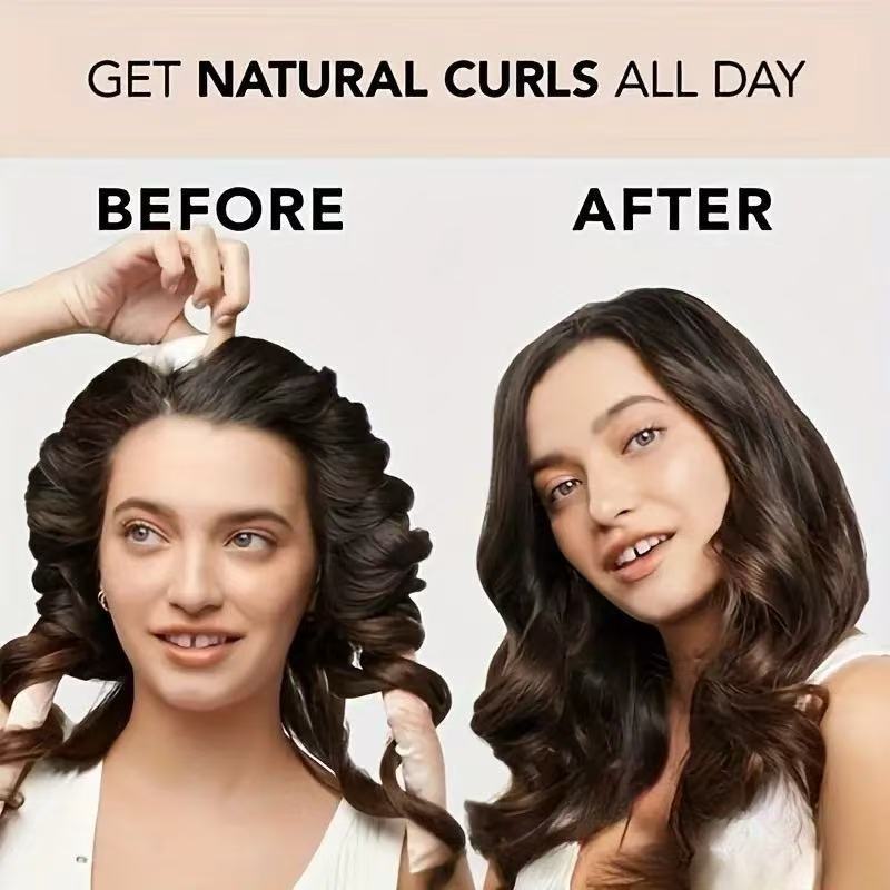 Heatless curler results