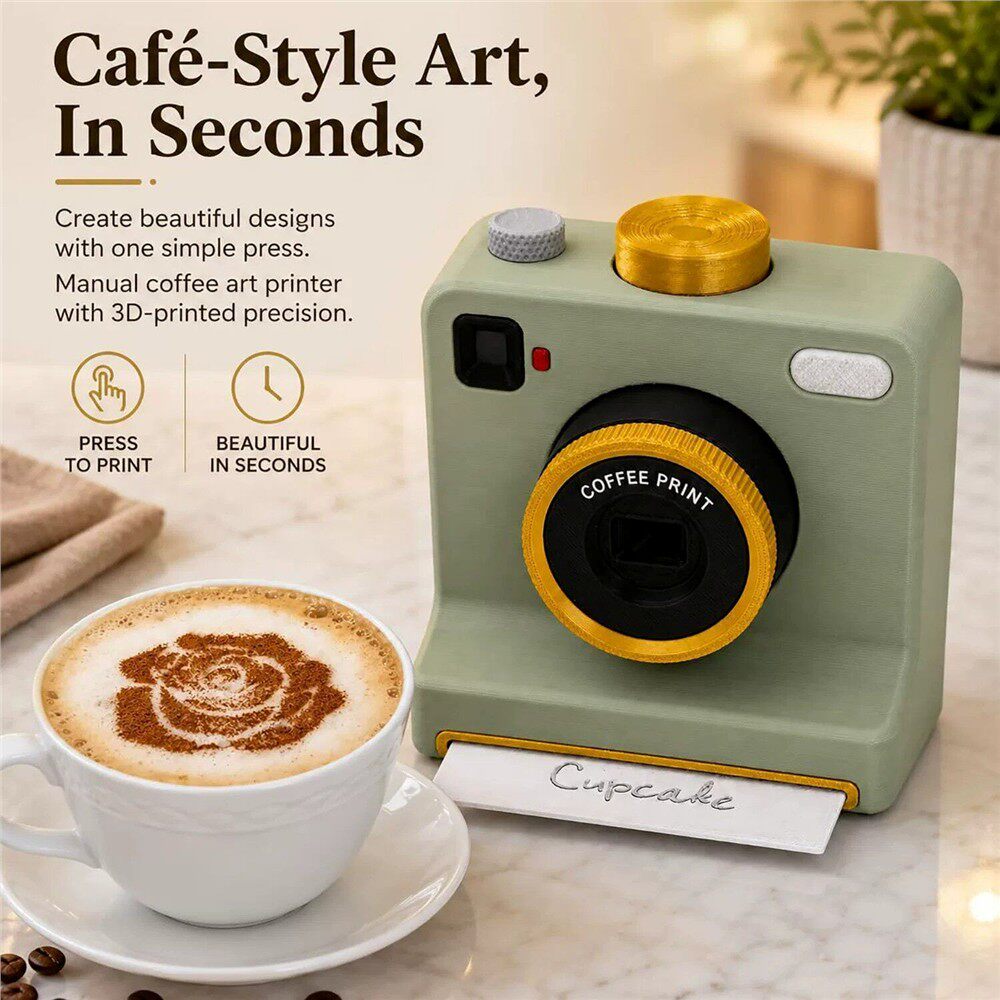 Retro coffee printing machine