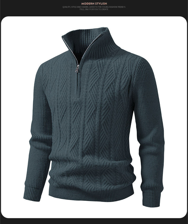 Men's short-sleeved knitted cardigan