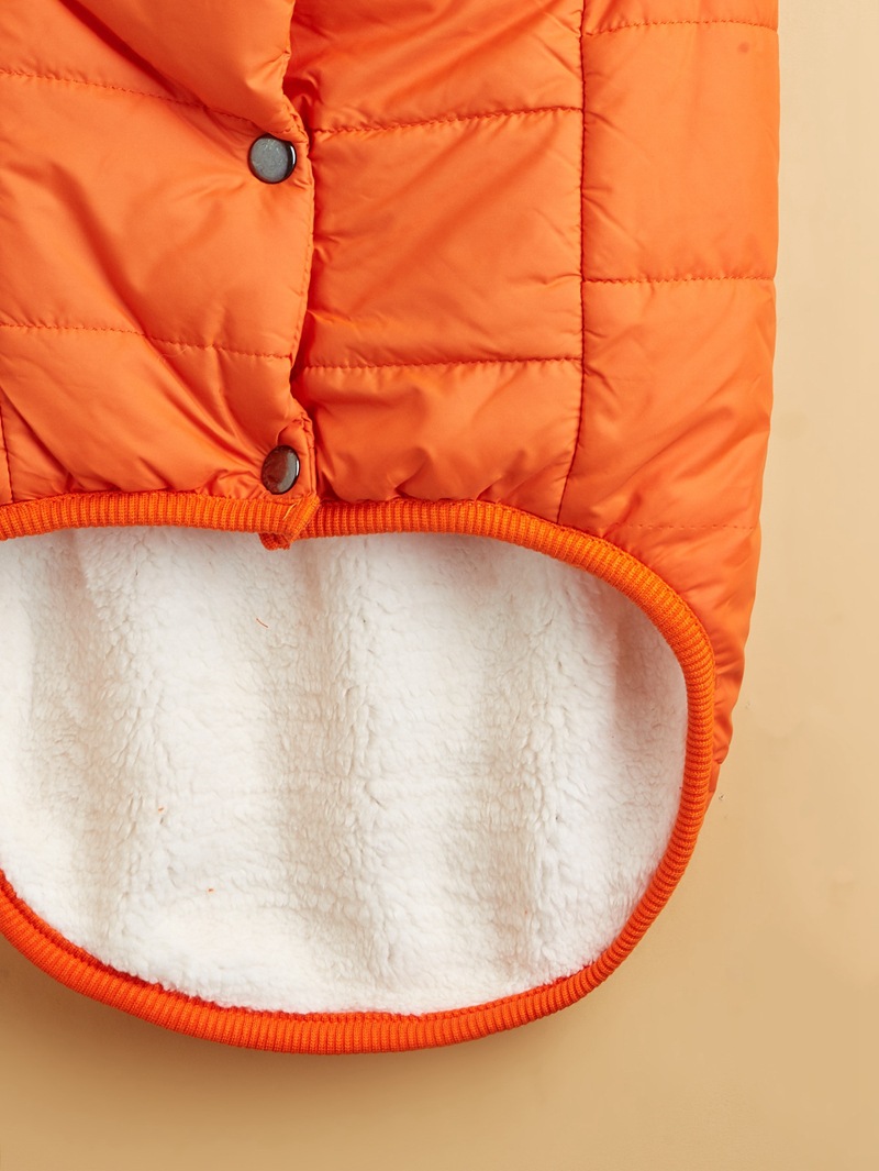 Gilet chaud matelassé pour chien avec fermeture à boutons – XS–3XL — QIUOLA | qiuola.com