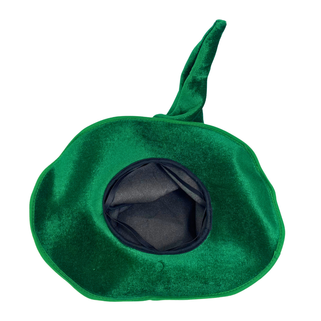Velvet Witch Hat with Decorations for Halloween Party Costume Accessory