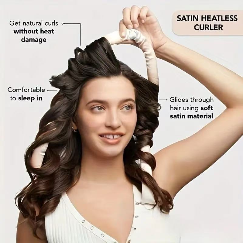 Heatless curler details