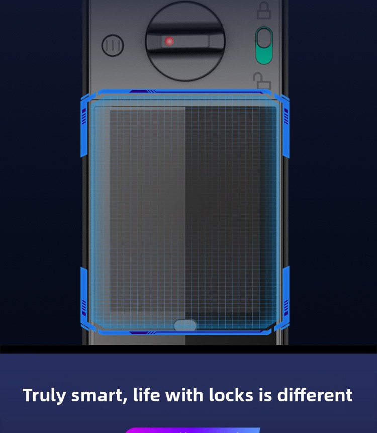 Serrure connectée H32 pour porte intérieure, avec accès par empreinte digitale et code — QIUOLA | qiuola.com