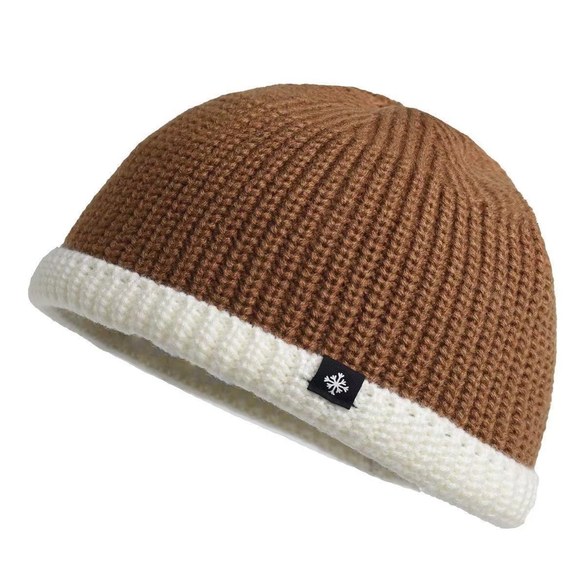 Men's Fleece Lined Knitted Beanie Hat with Ear Protection